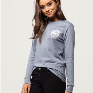 billabong grey sea dunes long sleeve tee